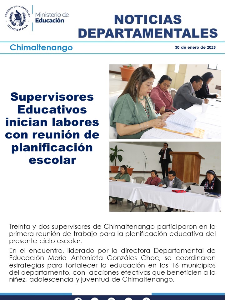 Noticias Departamentales Mineduc