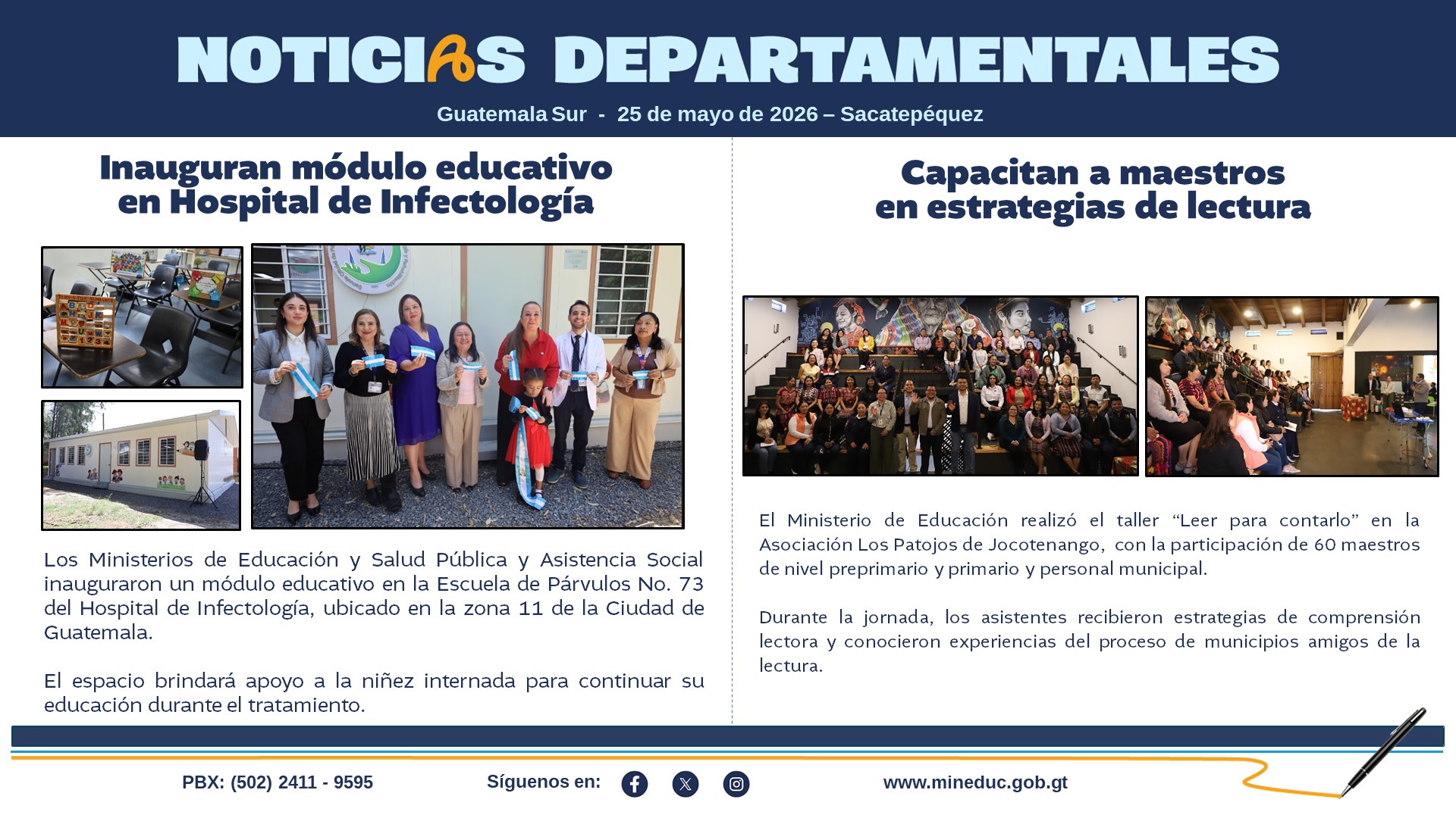 Noticias Departamentales Mineduc