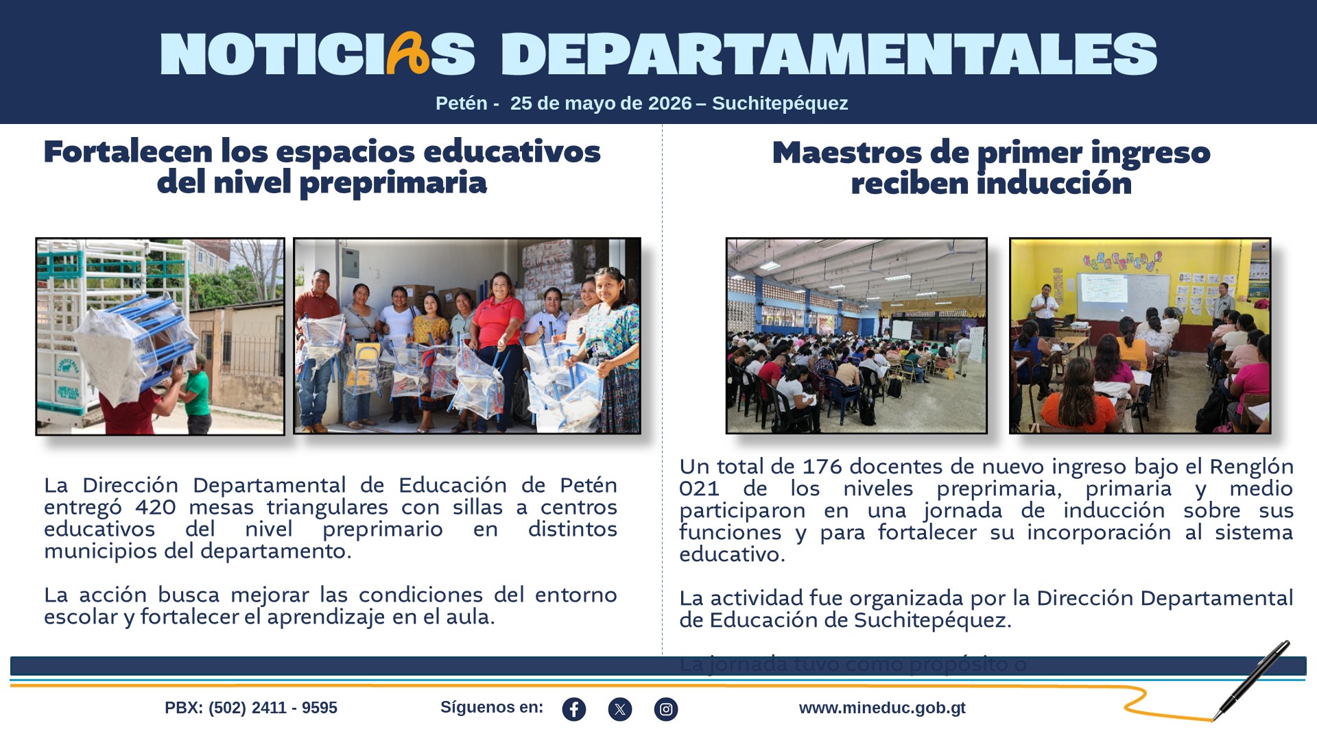 Noticias Departamentales Mineduc