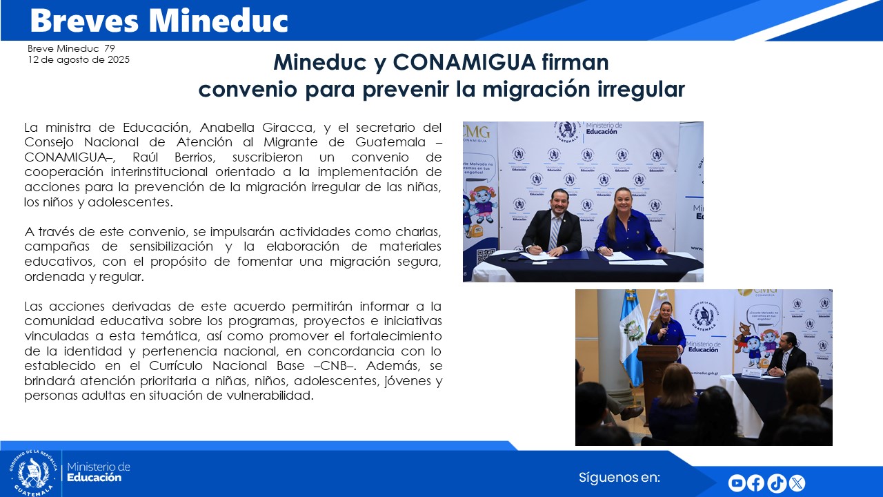 Noticias Institucionales Mineduc