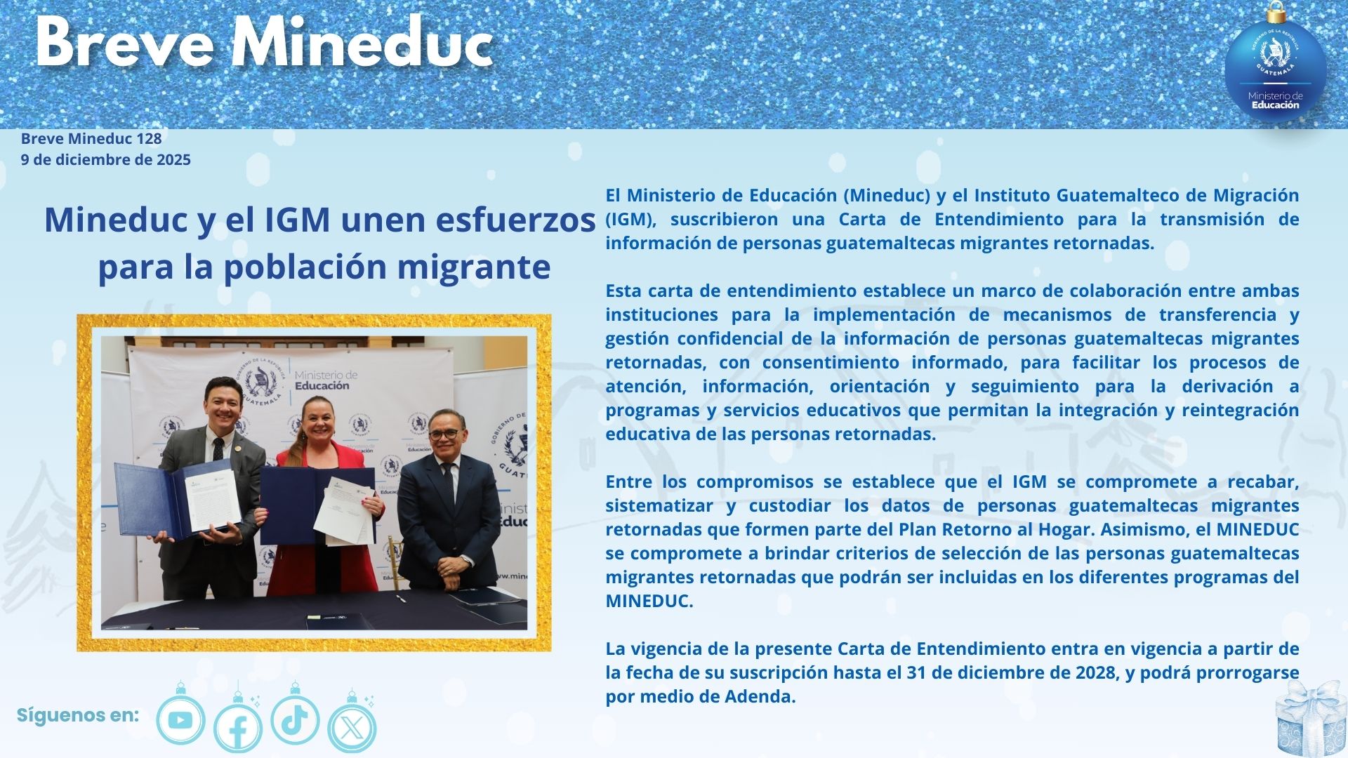 Noticias Institucionales Mineduc