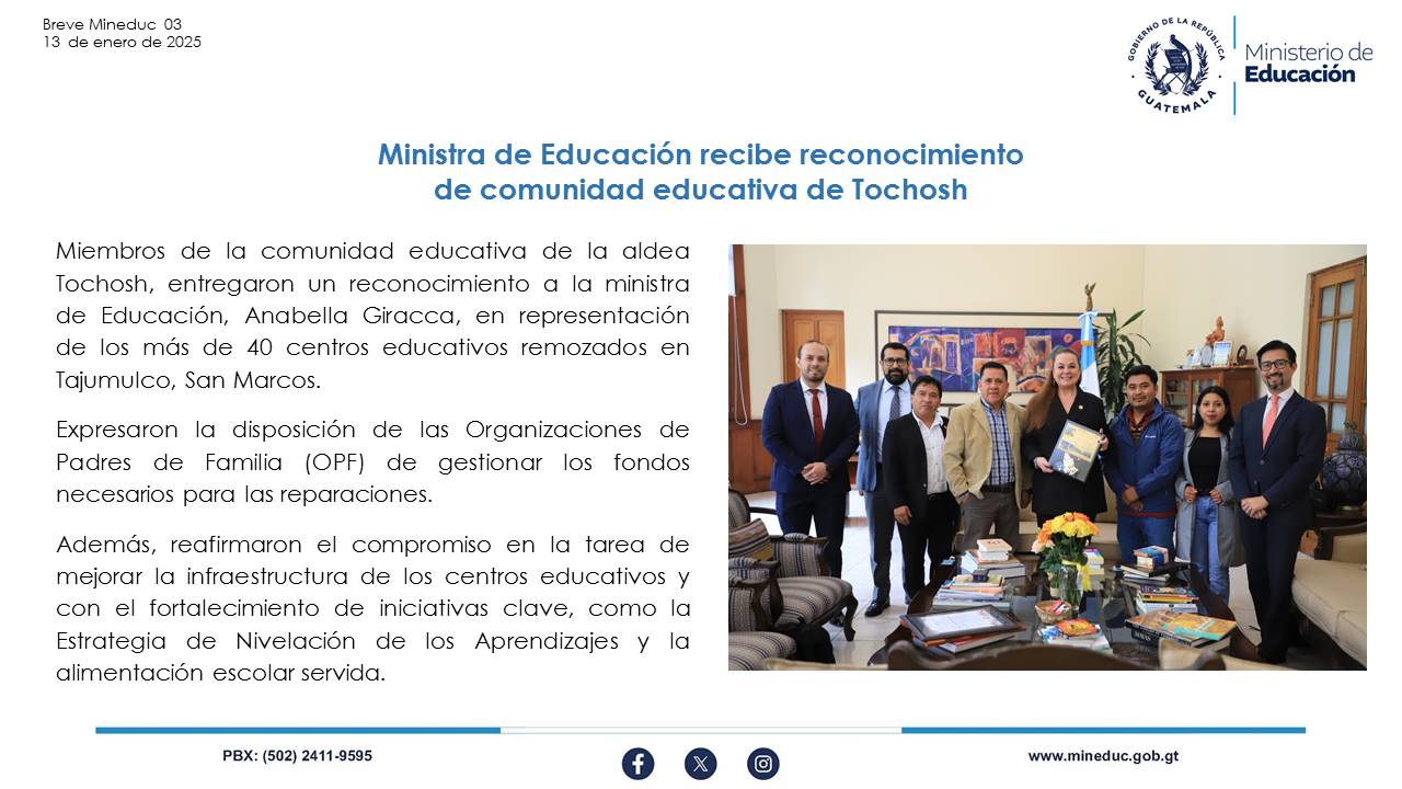 Noticias Institucionales Mineduc