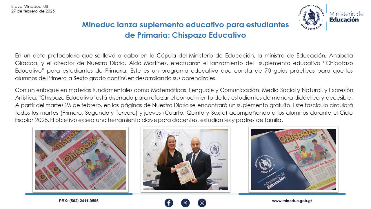 Noticias Institucionales Mineduc