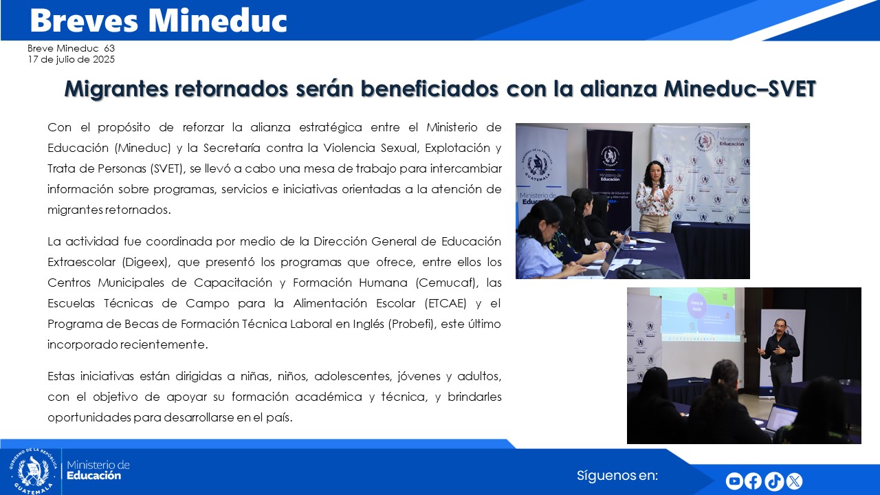 Noticias Institucionales Mineduc