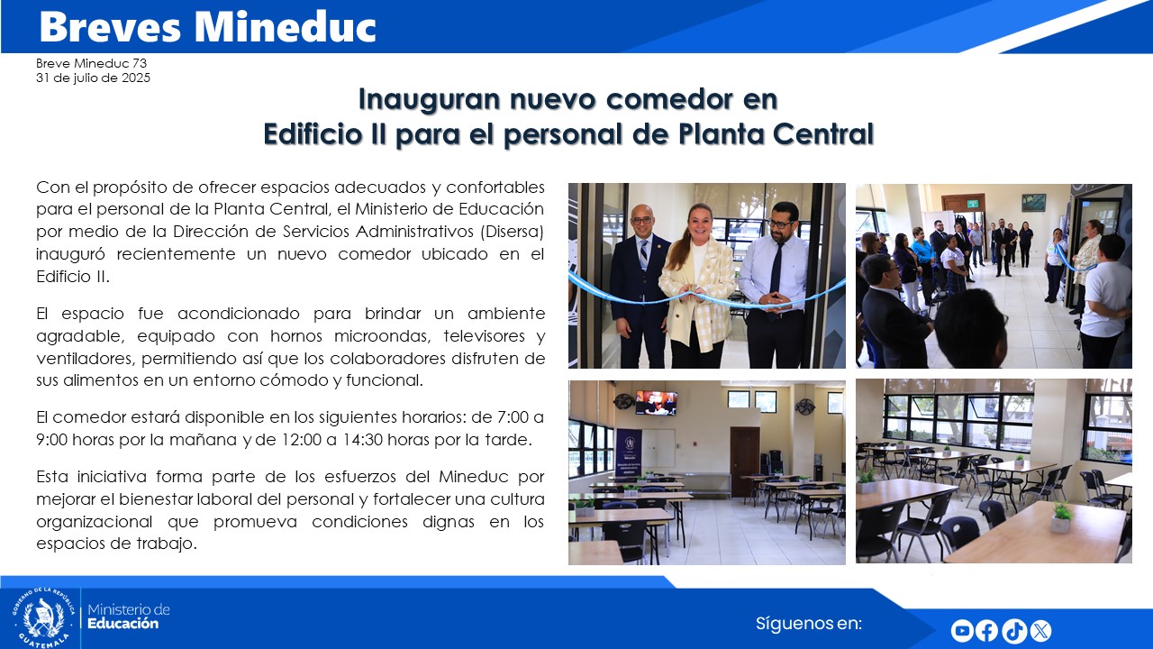 Noticias Institucionales Mineduc