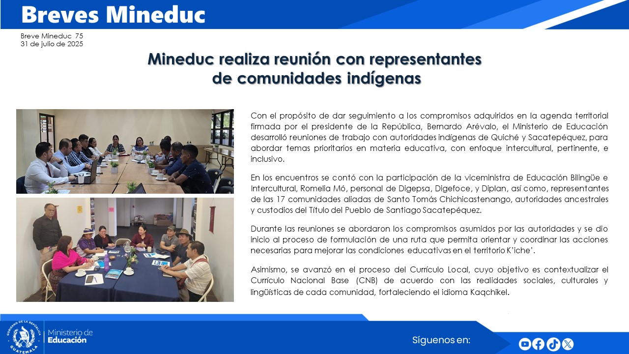 Noticias Institucionales Mineduc