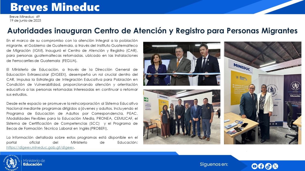 Noticias Institucionales Mineduc