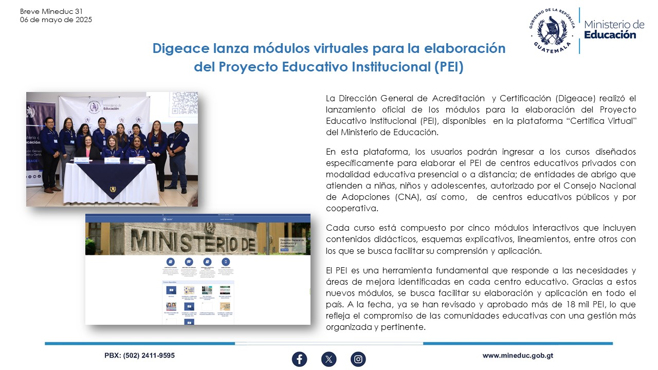 Noticias Institucionales Mineduc