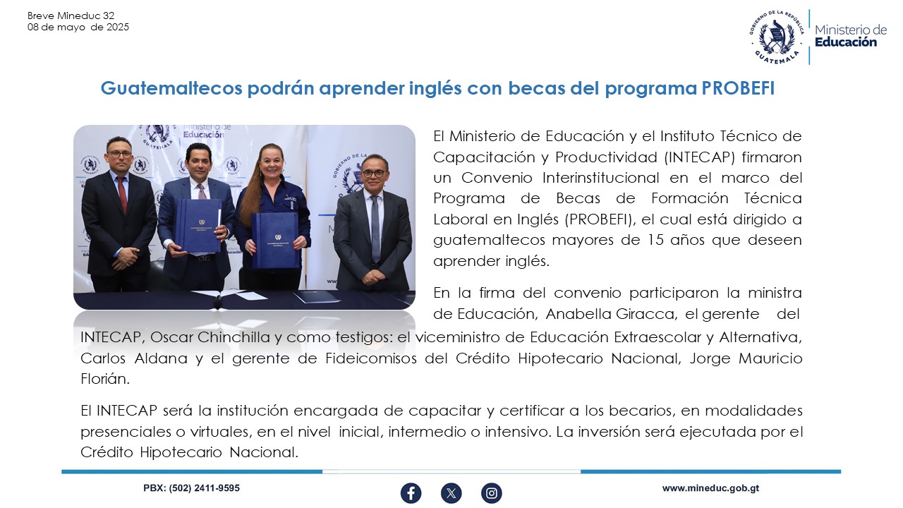 Noticias Institucionales Mineduc