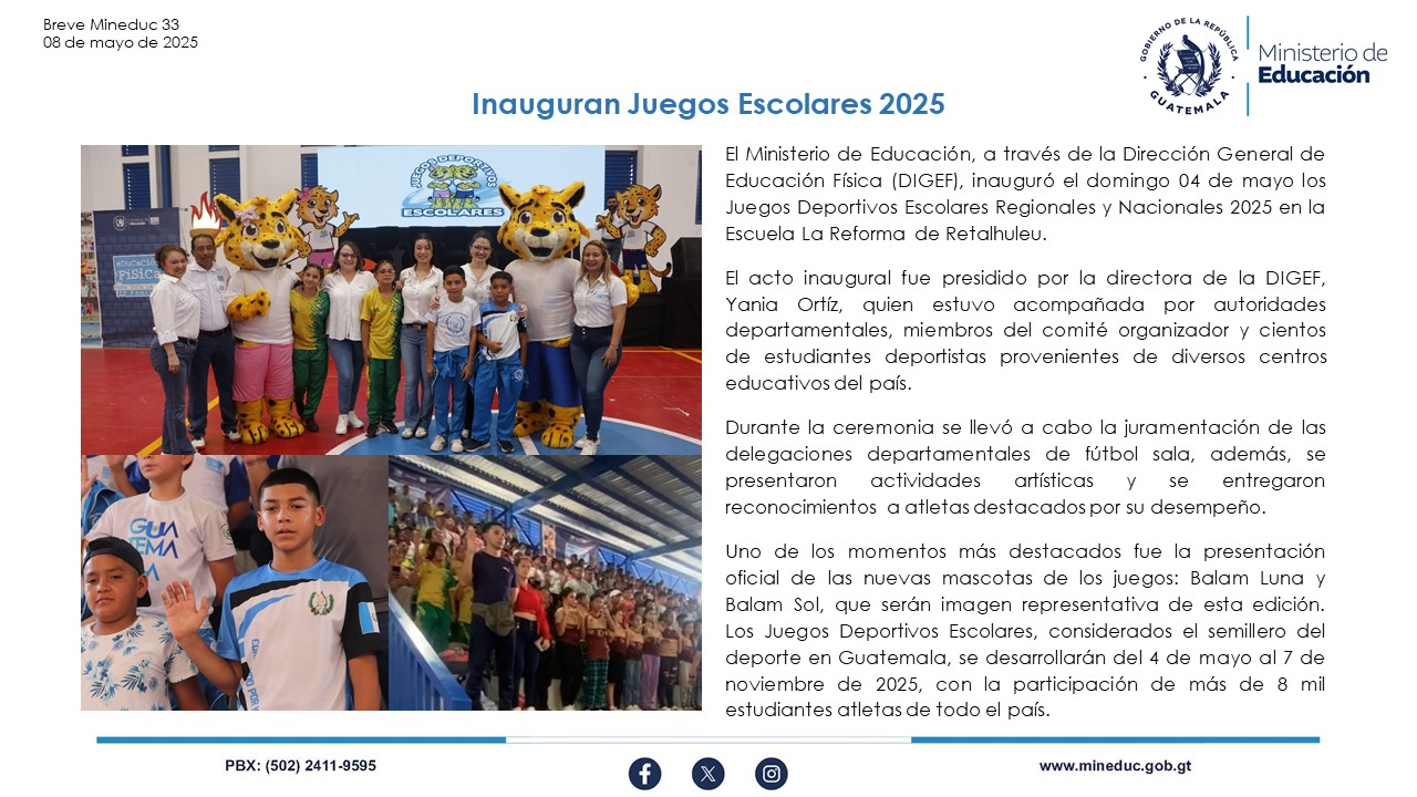 Noticias Institucionales Mineduc