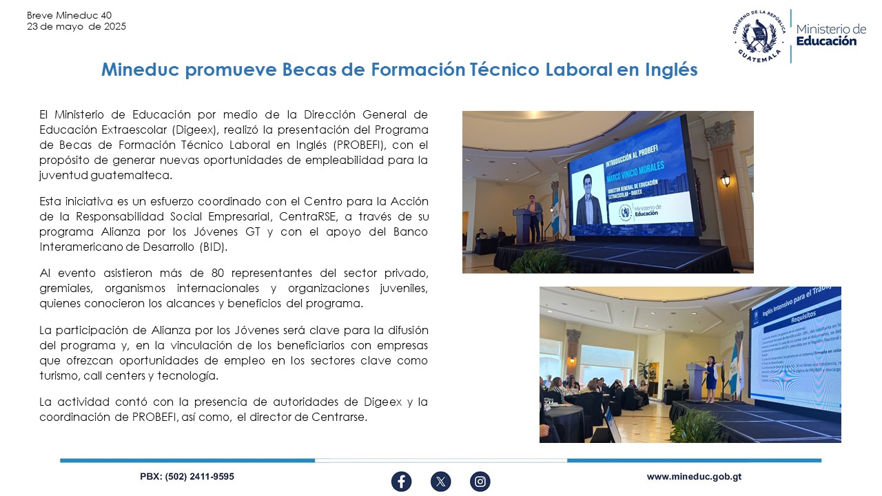 Noticias Institucionales Mineduc