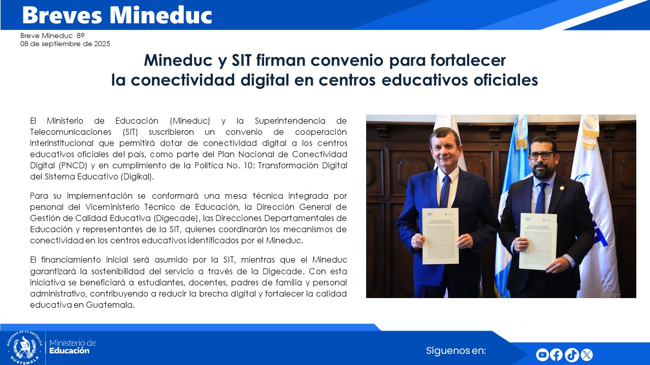 Noticias Institucionales Mineduc