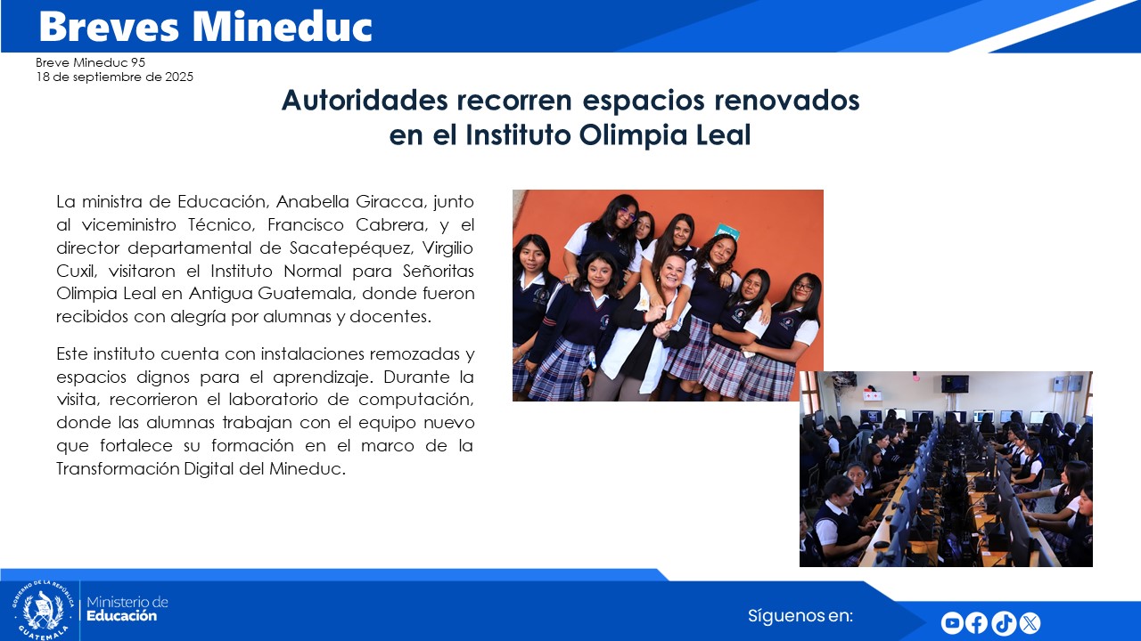 Noticias Institucionales Mineduc