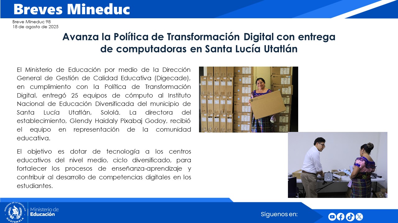 Noticias Institucionales Mineduc